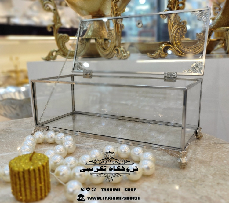 جا کاردی جاکاردی جا قاشقی جاقاشقی اصلی جنس شیشه و برنجی خالص ( تولیدی تکریمی شاپ )