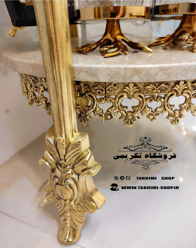 استند میز خاطره میزخاطره 2 دو طبقه 2طبقه سنگی 3 پایه ( تولیدی تکریمی شاپ )