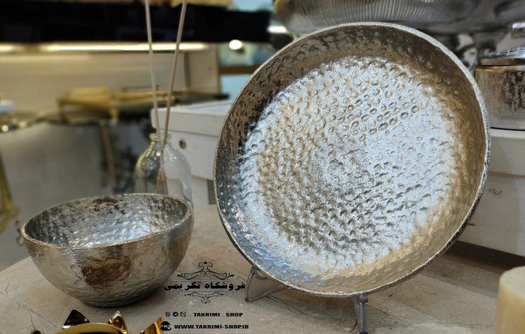 6 عدد پیاله + 6 عدد پیش دستی ( با هم ) طرح چکشی آلومینیومی آلیاژی خالص ( تولیدی تکریمی شاپ )