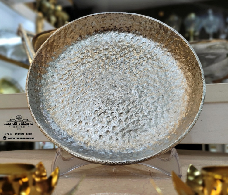 6 عدد پیش دستی پیشدستی ( یک دست ) طرح چکشی آلومینیومی آلیاژی خالص ( تولیدی تکریمی )
