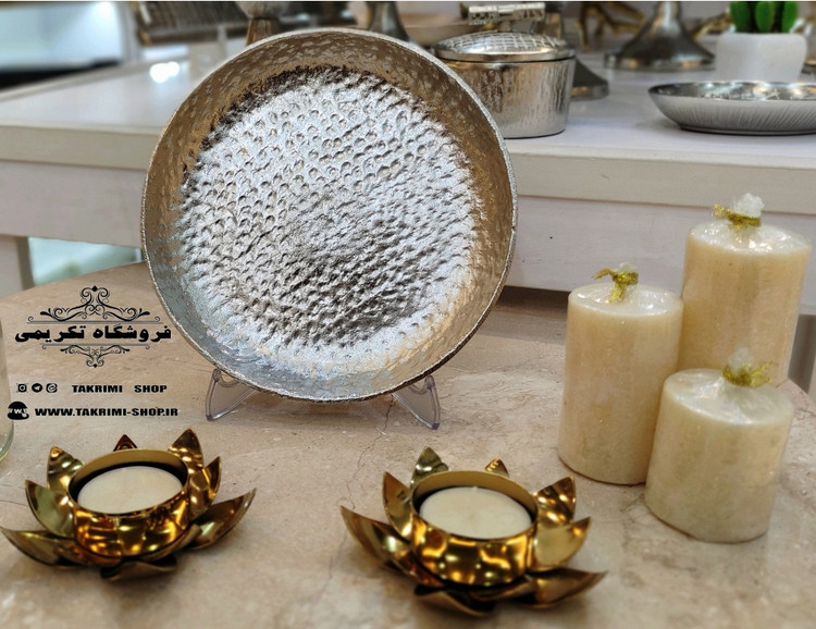6 عدد پیش دستی پیشدستی ( یک دست ) طرح چکشی آلومینیومی آلیاژی خالص ( تولیدی تکریمی )