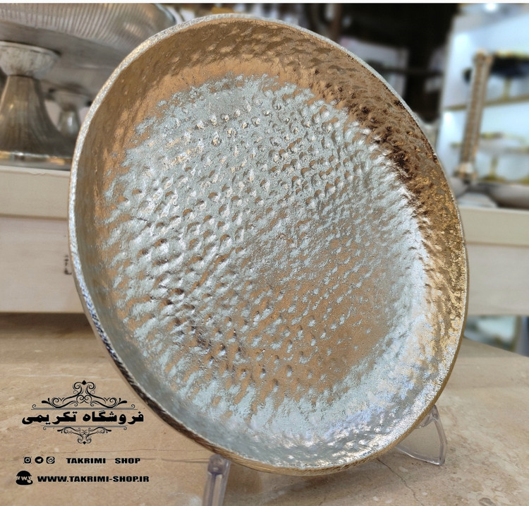 6 عدد پیش دستی پیشدستی ( یک دست ) طرح چکشی آلومینیومی آلیاژی خالص ( تولیدی تکریمی )