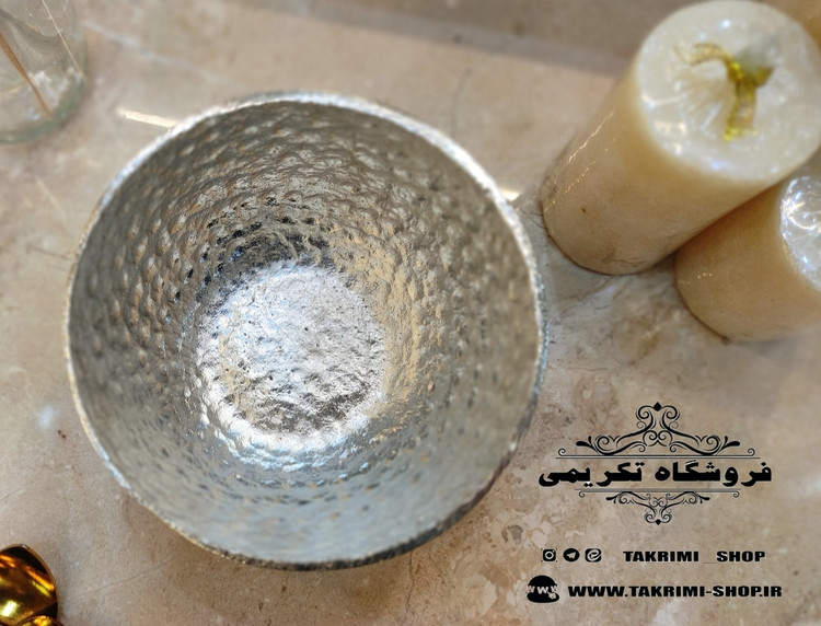 6 عدد پیاله یعنی ( یک دست ) طرح چکشی آلومینیومی آلیاژی خالص ( تولیدی تکریمی شاپ )