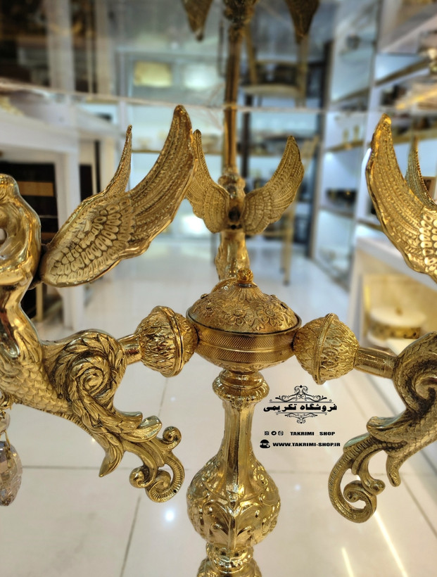 میز کنارسالنی خاطره میزخاطره میزکنارسالنی 3 سه فرشته ملائکه طلایی آلومینیومی آلیاژی خالص رویه شیشه ( تولیدی تکریمی )