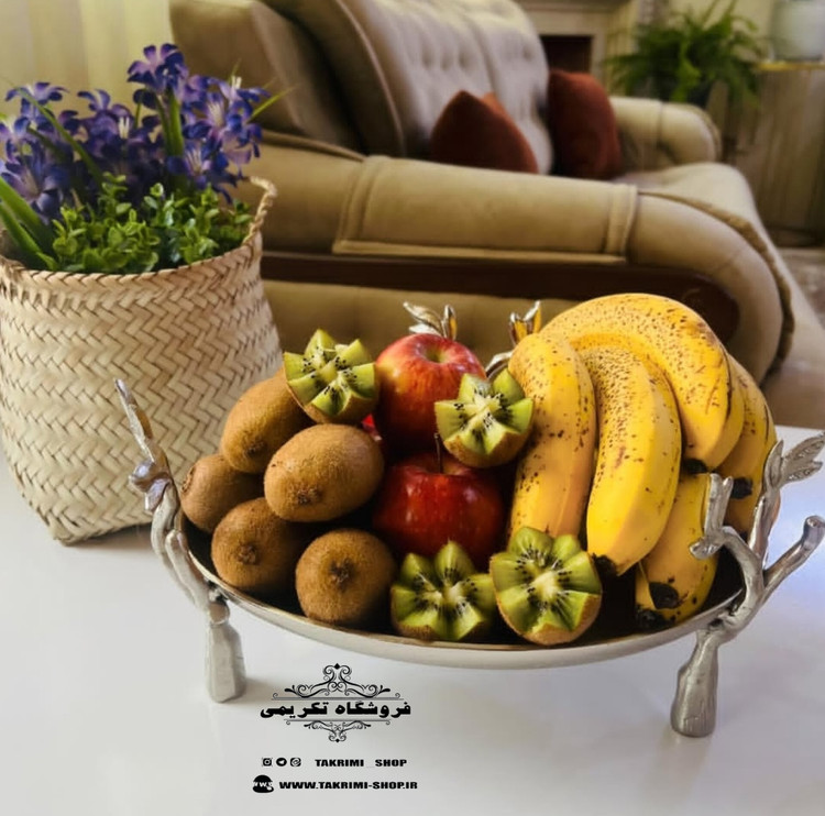 ست سرویس پذیرایی 9 پارچه تکه گلبرگ آلیاژی آلومینیومی خالص ( نقره ای و طلایی ) تکریمی شاپ