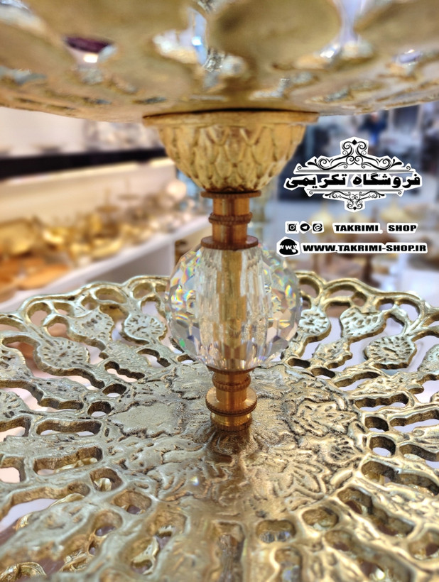استند شیرینی خوری سه 3 طبقه 3طبقه سلطنتی آلیاژی آلومینیومی خالص ( تولیدی تکریمی شاپ )