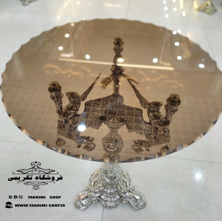 میز کنار سالنی میزکنارسالنی میز کنارسالنی میز خاطره میزخاطره 3 فرشته نقره ای آلومینیومی خالص ( تولیدی تکریمی شاپ )