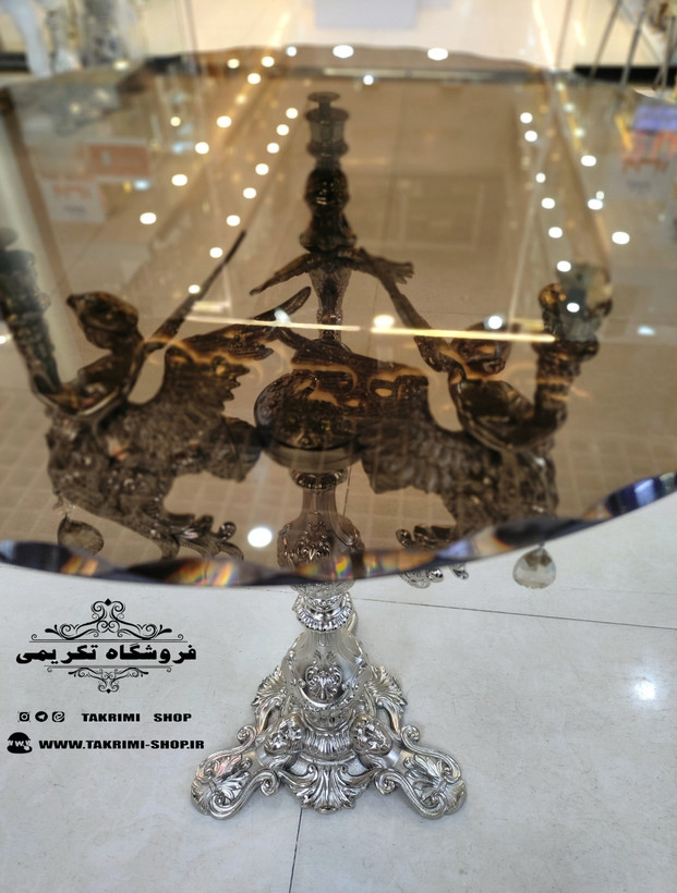 میز کنار سالنی میزکنارسالنی میز کنارسالنی میز خاطره میزخاطره 3 فرشته نقره ای آلومینیومی خالص ( تولیدی تکریمی شاپ )