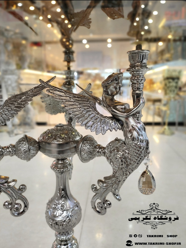 میز کنار سالنی میزکنارسالنی میز کنارسالنی میز خاطره میزخاطره 3 فرشته نقره ای آلومینیومی خالص ( تولیدی تکریمی شاپ )