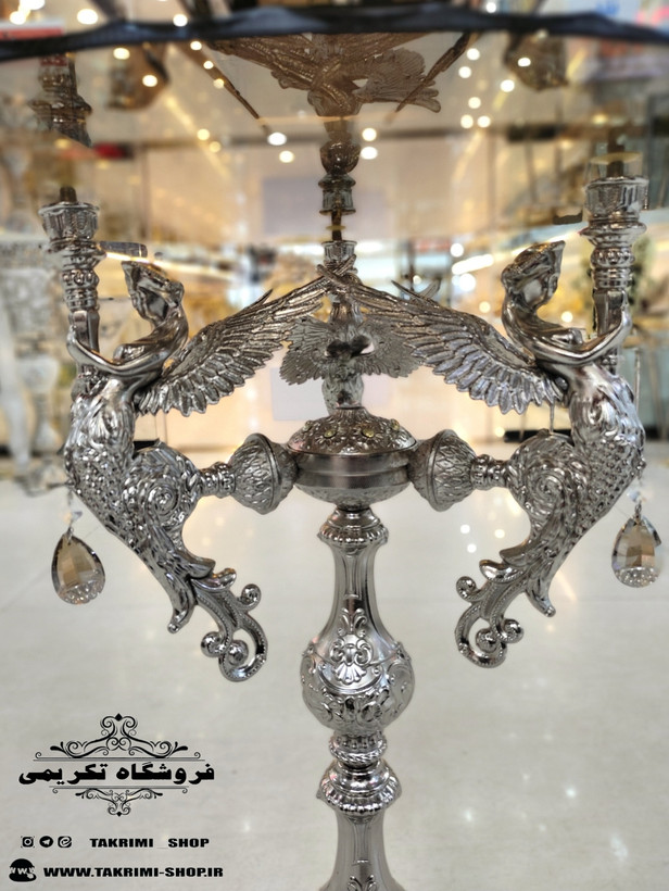 میز کنار سالنی میزکنارسالنی میز کنارسالنی میز خاطره میزخاطره 3 فرشته نقره ای آلومینیومی خالص ( تولیدی تکریمی شاپ )