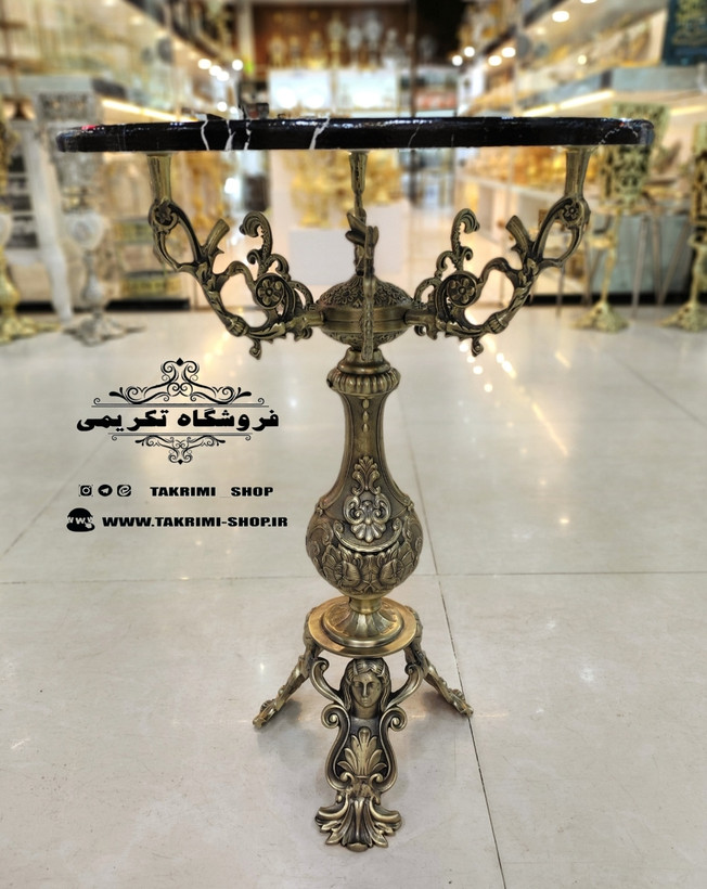 میز کنار سالنی خاطره میز کنارسالنی میزکنار سالنی میزکنارسالنی خاطره مناسب سماور تلفن آبکاری آنتیک طرح برنجی