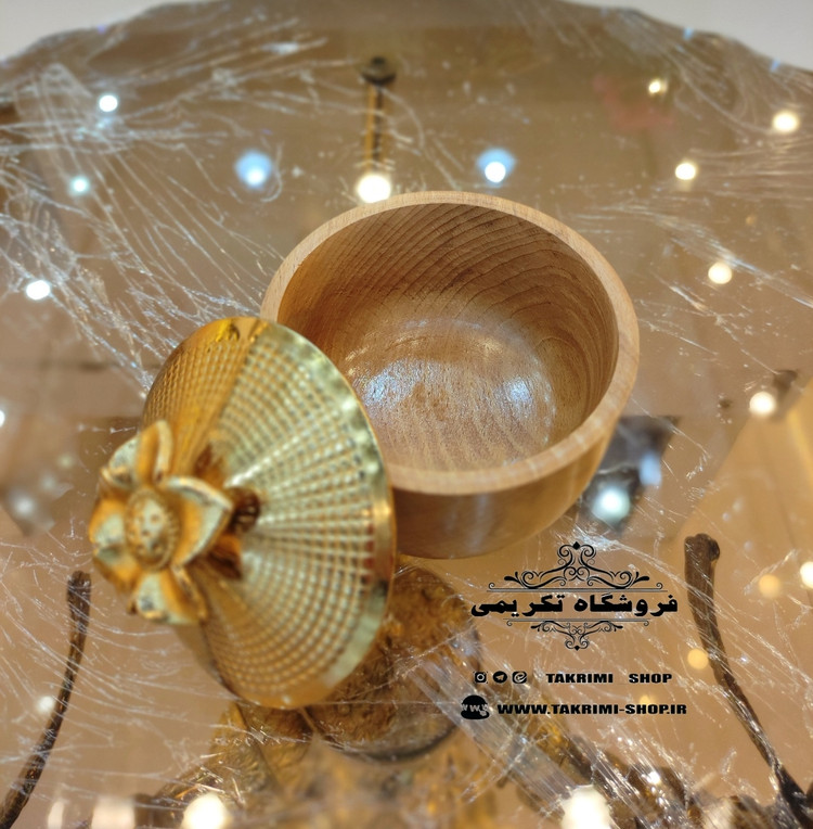 قندان قندون نقل خوری چوبی طبیعی راش قابل شستشو ( تکریمی شاپ )