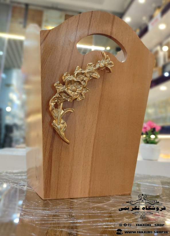 سطل ستل آشغال زباله تک ( بدون دستمال ) چوب طبیعی راش قابل شستشو ( تکریمی شاپ )
