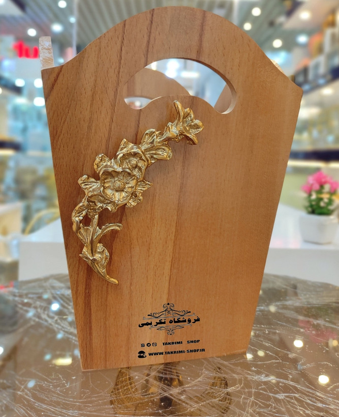 جا سطل و دستمالی ستل ودستمالی کاغذی ( باهم ) چوب طبیعی راش قابل شستشو ( تکریمی شاپ )
