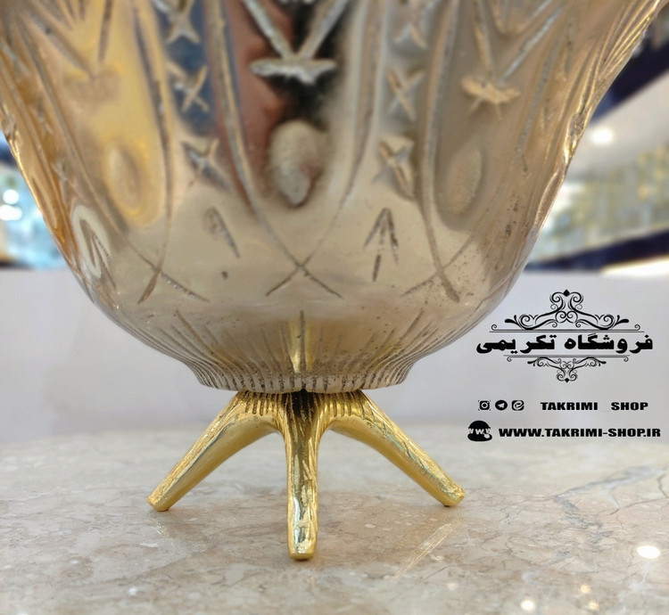 ظرف کاسه آجیل خوری اطلس پایه دار ( تکریمی شاپ )