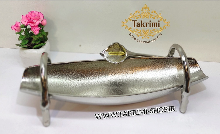 جاکاردی جا کاردی جاقاشقی جا قاشقی گل لیلیوم شیپوری گلایل آلومینیومی آلیاژی خالص نقره ای