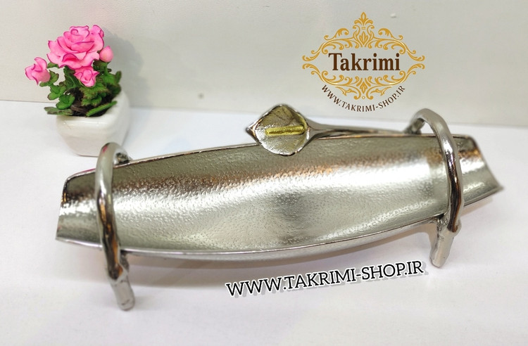 جاکاردی جا کاردی جاقاشقی جا قاشقی گل لیلیوم شیپوری گلایل آلومینیومی آلیاژی خالص نقره ای