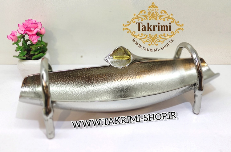 جاکاردی جا کاردی جاقاشقی جا قاشقی گل لیلیوم شیپوری گلایل آلومینیومی آلیاژی خالص نقره ای