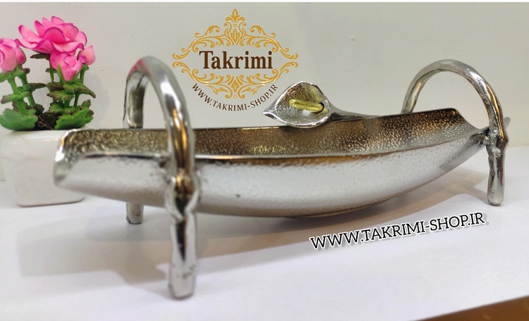 جاکاردی جا کاردی جاقاشقی جا قاشقی گل لیلیوم شیپوری گلایل آلومینیومی آلیاژی خالص نقره ای