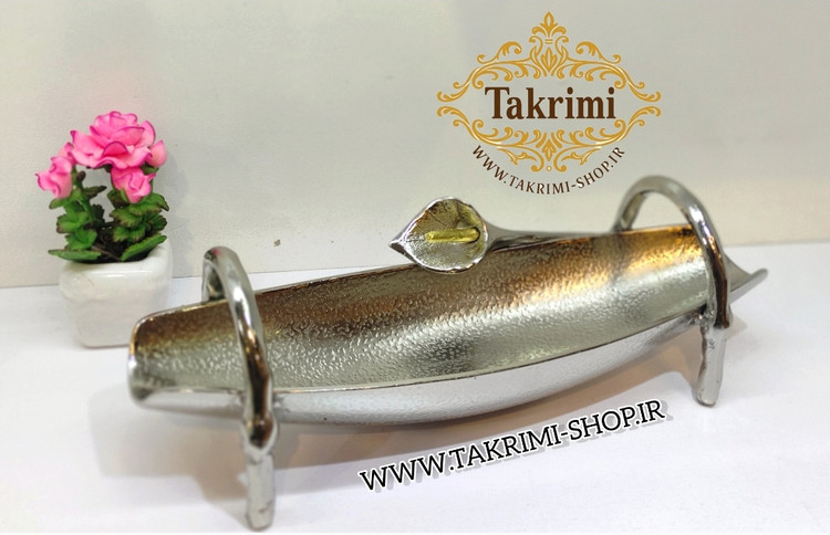 جاکاردی جا کاردی جاقاشقی جا قاشقی گل لیلیوم شیپوری گلایل آلومینیومی آلیاژی خالص نقره ای