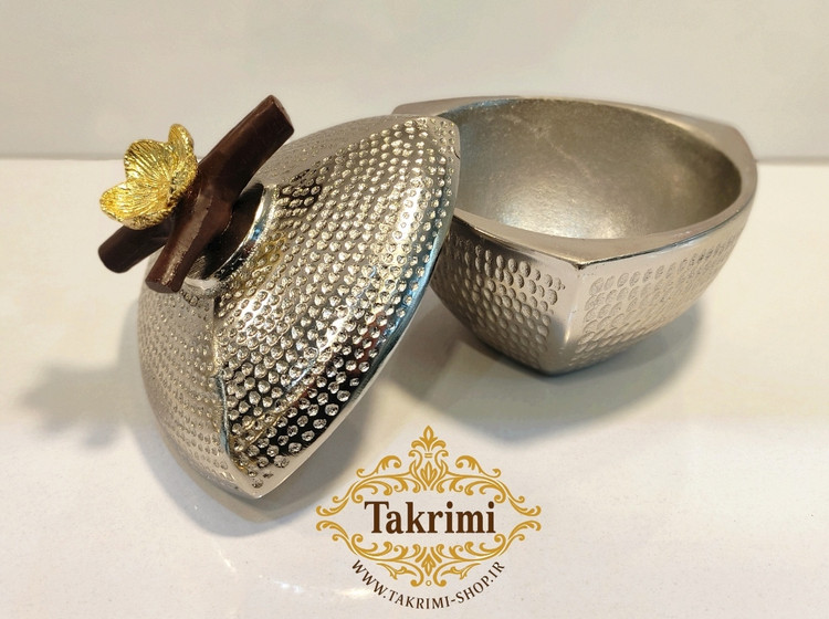 قندان قندون نقل خوری گل فلورا آلومینیومی آلیاژی خالص تولیدی تکریمی شاپ