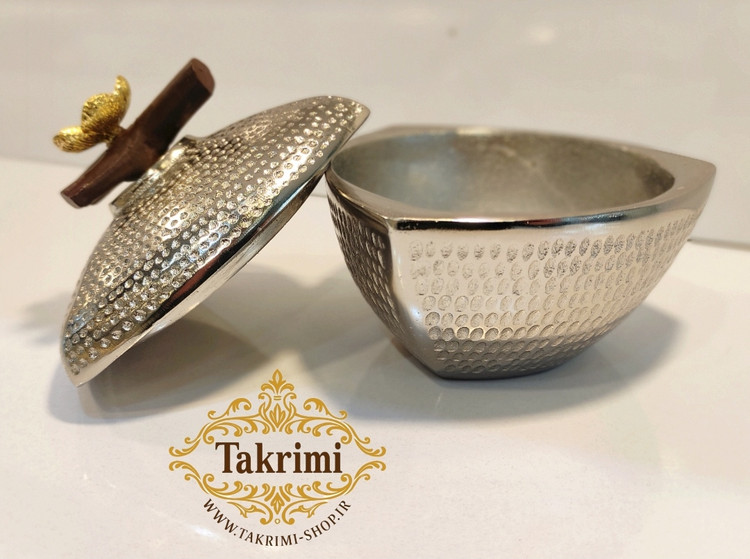 قندان قندون نقل خوری گل فلورا آلومینیومی آلیاژی خالص تولیدی تکریمی شاپ