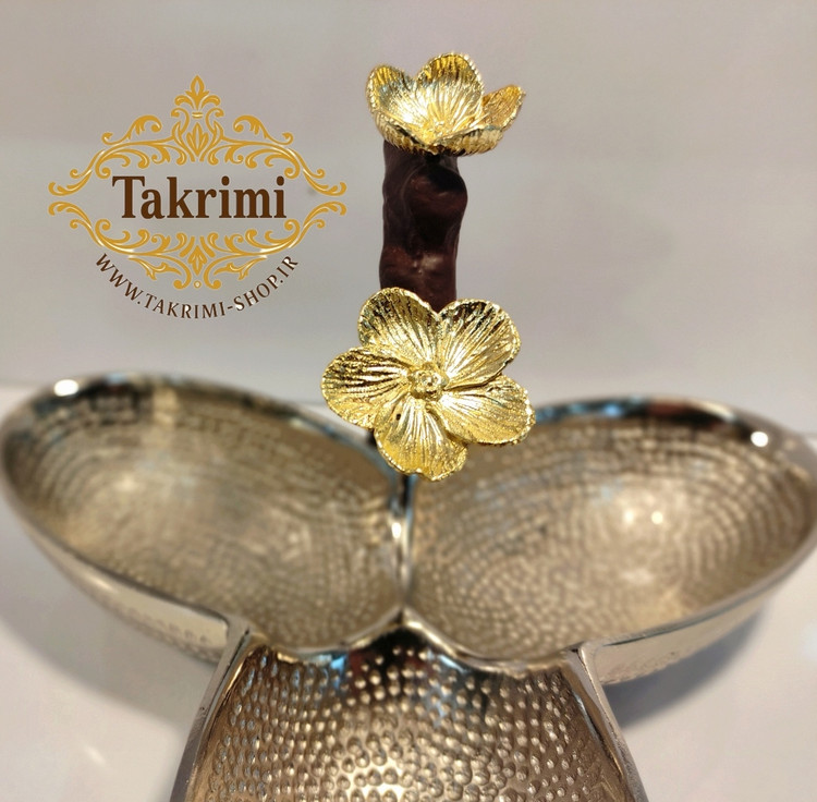 ظرف اردوخوری اردو خوری 3 خانه 3 تایی گل فلورا آلومینیومی آلیاژی خالص ( تولیدی تکریمی شاپ )