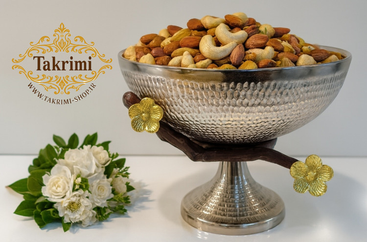 ست سرویس پذیرایی 11 پارچه تکه گل فلورا آلومینیومی آلیاژی خالص ( تولیدی تکریمی شاپ )