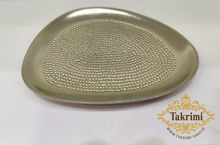 پیش دستی دفرمه آلومینیومی طرح گل فلورا چکشی ( یک عدد ) ( تولیدی تکریمی شاپ )