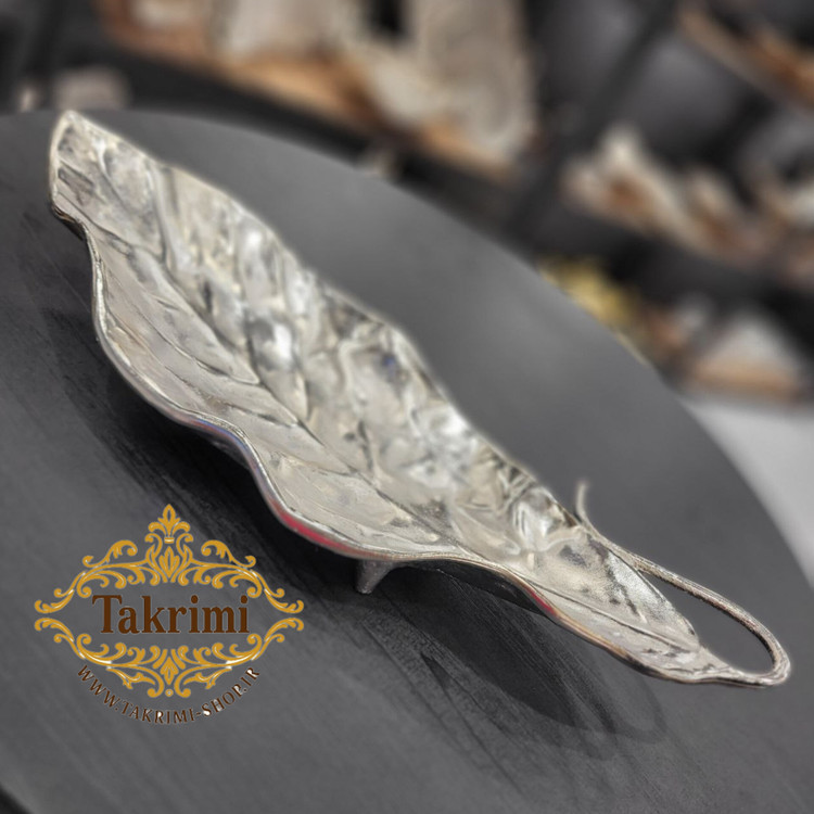 ظرف میوه خوری برگ نارون ( خیلی بزرگ ) آلومینیومی ( تولیدی تکریمی شاپ )