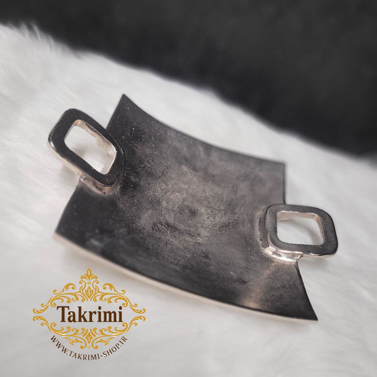 شیرینی خوری ساده دسته مربع آوین آلومینیومی ( هم بصورت 2 تایی و هم بصورت تکی عرضه میگردد) ( تکریمی شاپ )