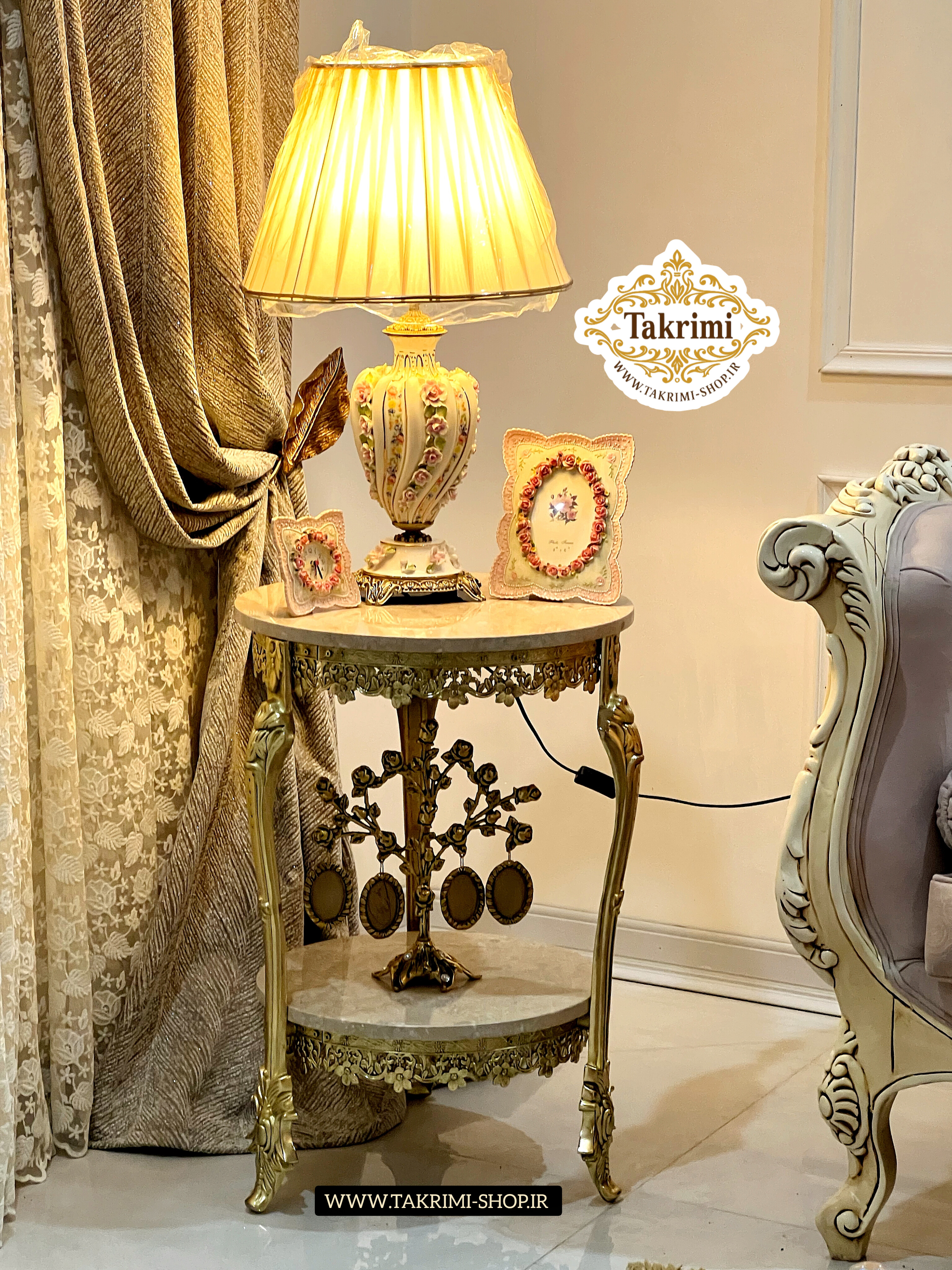 میزخاطره میز خاطره 2 طبقه 2طبقه سنگی دو 2 طبقه آلومینیومی آلیاژی ( تولیدی تکریمی شاپ )