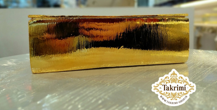 جای دستمال کاغذی جنس آلومینیوم خالص ( 2 رنگ طلایی و نقره ای )