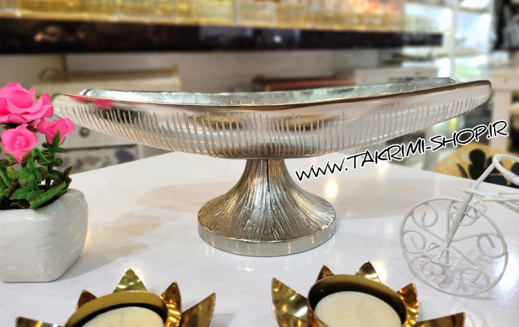 جا کاردی جا قاشقی جاکاردی جاقاشقی مدل چرمی پوست ماری نقره ای آلومینیومی ( توليدی تکریمی شاپ )