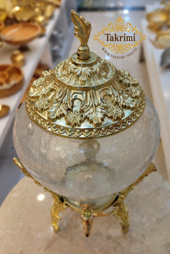 کلمن کولمن کلمند کولمند 3 پایه برگ طلایی آلومینیومی خالص ( تولیدی تکریمی شاپ )
