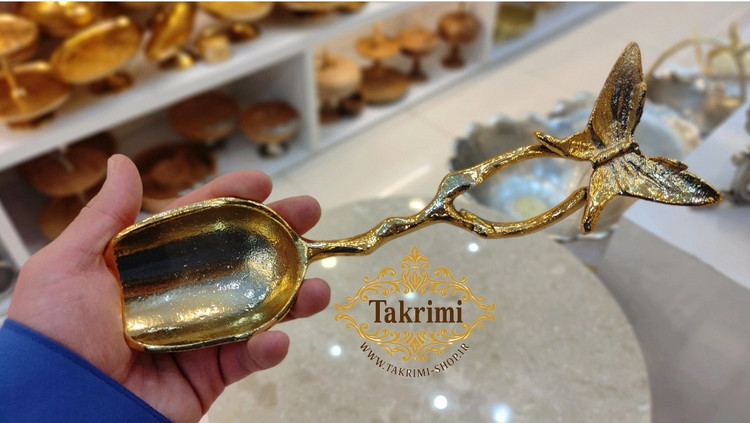 قاشق آجیل پروانه ( آلومینیوم خالص ) طلایی و نقره ای