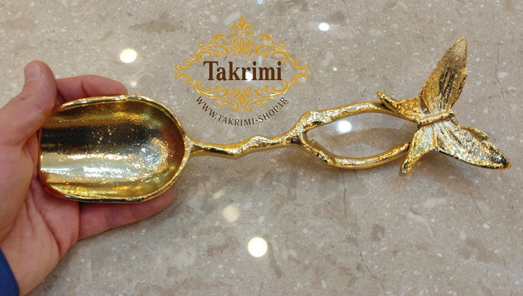 قاشق آجیل پروانه ( آلومینیوم خالص ) طلایی و نقره ای