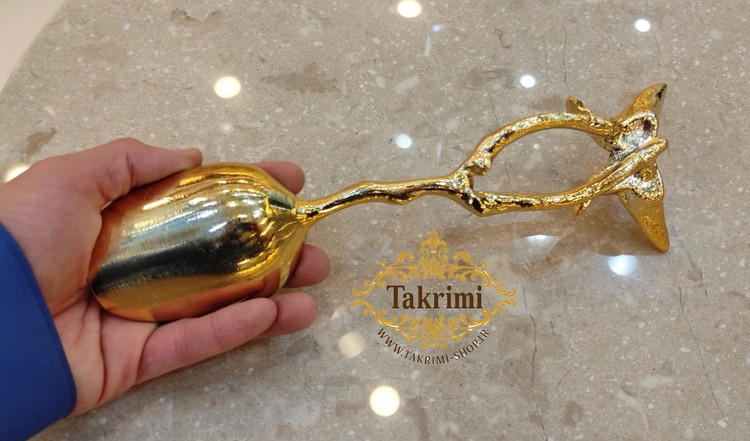 قاشق آجیل پروانه ( آلومینیوم خالص ) طلایی و نقره ای