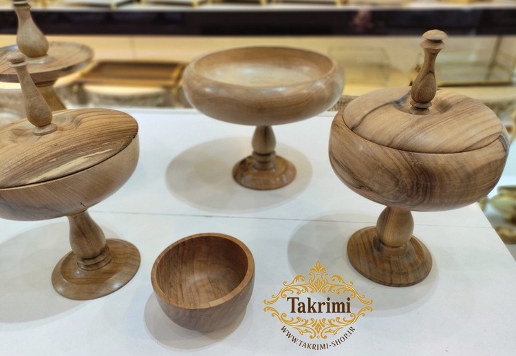 سرویس پذیرایی 7 پارچه چوب طبیعی گردو ( تکریمی شاپ )