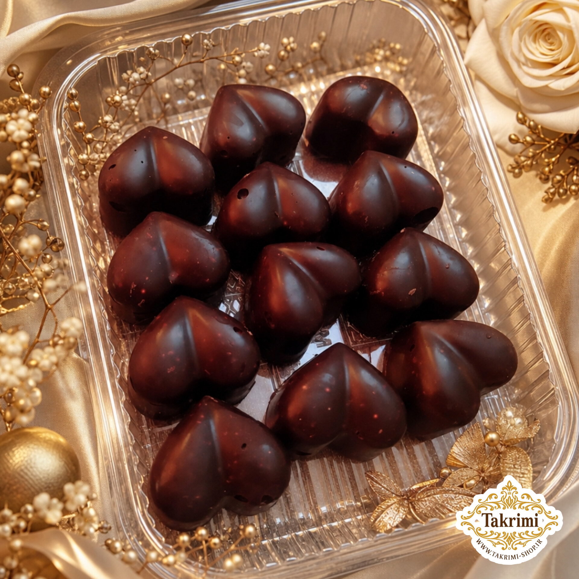 شکلات کاکائویی  مغزدار ( 130 گرمی ) تکریمی شاپ ( بادام هندی ،بادام ، فندق ، پسته ، گردو ، مغز تخمه )