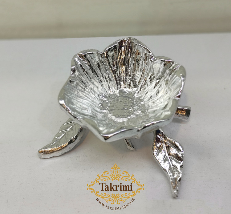 پیاله تک لوتوس نقره ای براق آلومینیومی ( قالب اصلی ) ( تکریمی شاپ )